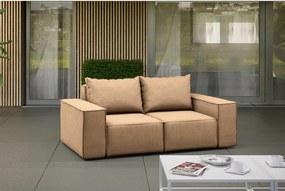 Sofa ogrodowa dwuosobowa SONNE, tkanina Artykuł, Cappuccino