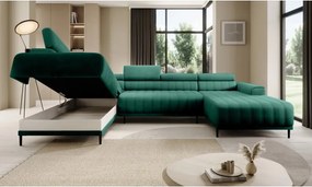 Narożnik CALDO XL Lewostronny z funkcją spania wolnostojąca w tkaninie RUN AGAIN 36 WERSAL