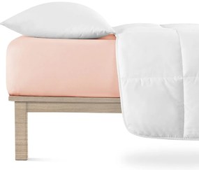 Jasnoróżowe dżersejowe prześcieradło z gumką 140x200 cm Boxspring – Andrea Simone