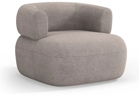 Beżowy fotel z materiału bouclé Jenny – Micadoni Home