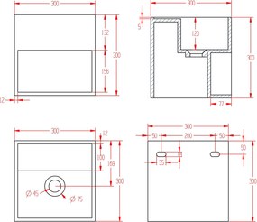 Umywalka ścienna TWG31