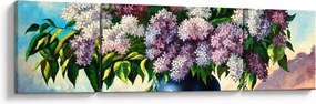Obraz - Bukiet bzu (170x50 cm)