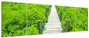 Obraz - drewniany chodnik (170x50 cm)