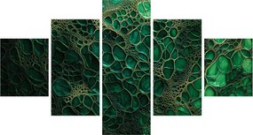 Obraz - Zielony mikroskopowy obraz (125x70 cm)