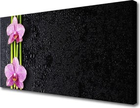 Obraz drukowany na płótnie Harmonijny Duet: Bambus i Lotos