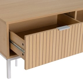 Stolik w dekorze dębu w naturalnym kolorze 50x110 cm Mid-Lines – Casa Selección