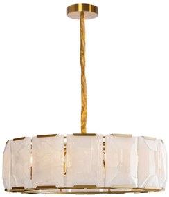 LAMPA SUFITOWA WISZĄCA APP1797-8CP ZŁOTA SZCZOTKOWANA