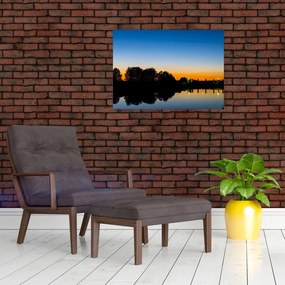 Obraz na szkle - zachoód słońca (70x50 cm)