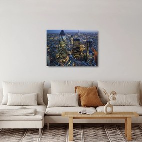 Obraz na szkle - Wieczorna panorama Londynu (70x50 cm)