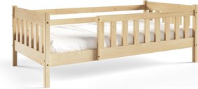 Drewniane łóżko dziecięce ELSA 80x190 cm Solidne i Bezpieczne Łóżko dla dzieci Sosna