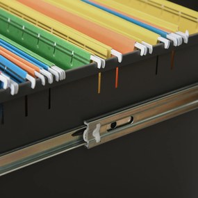 Vinsetto Szafka na dokumenty szafka biurowa kontener biurowy na kółkach z 3 szufladami stal biały