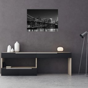 Obraz mostu Brooklyn Bridge w Nowym Jorku (70x50 cm)