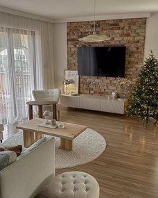 Szafka RTV wisząca Nicole 150 cm z szufladą - kaszmir mat