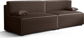 Brązowa rozkładana sofa L3-Z21