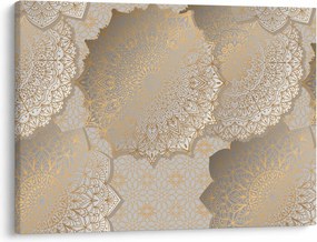 Obraz - Mandale w złotych odcieniach (70x50 cm)