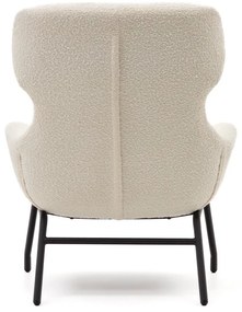 Kremowy fotel z materiału bouclé Belina – Kave Home
