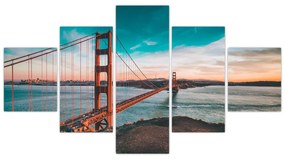 Obraz - Golden Gate, San Francisco (125x70 cm)