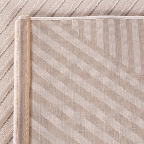 Dywan 3D nowoczesny Sahara Wstęga beżowy 120 cm x 170 cm
