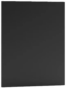 Czarny front zmywarki z panelem odkrytym 45 cm D6-D58