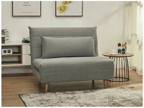 Szary rozkładany fotel SPIKE