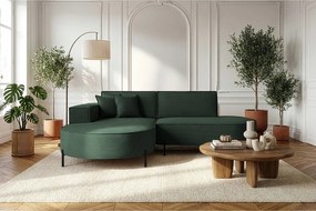 Narożnik Parma Studio Hills, tkanina Poso, lewy, ciemny zielony (14)