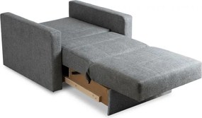 Fotel do Spania MILAN 1 Amerykanka Rozkładany Jednoosobowy Szary Nowoczesny