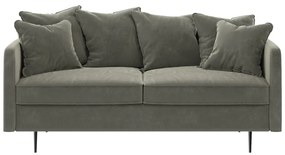 Beżowa aksamitna sofa Ghado Esme, 176 cm