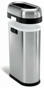 Simplehuman Kosz na śmieci do pomieszczeńhandlowych 50 l, stal nierdzewna