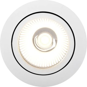 Zestaw 6 reflektorów wpuszczanych białych 9,5 cm z LED 1300 lm ściemnialne IP65 - Gaius