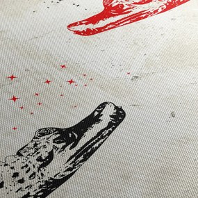 Obraz - Krokodyle (170x50 cm)