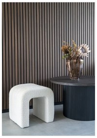 Biały puf z materiału bouclé Colma – House Nordic