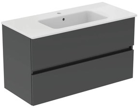 Szara wisząca szafka pod umywalkę 100x55 cm Eurovit+ – Ideal Standard
