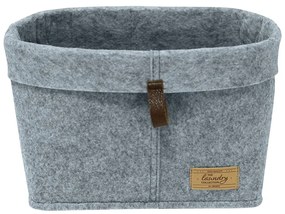 Szary tekstylny organizer Wenko Felt, 30x18 cm