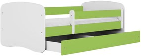 Łóżko dziecięce z barierką Rostok 2X 80x180 - zielone