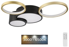 Regulowane natynkowe LED ALIZEE 30W 230V 3000-6500K czarno-złote