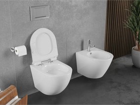Mexen Lena miska wc Rimless Tornado z deską wolnoopadającą slim, duroplast, biała połysk - 30224000T