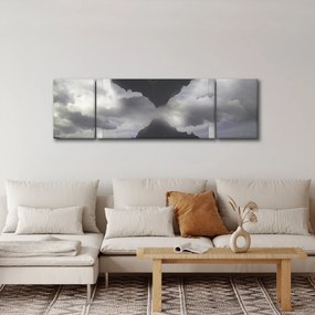 Obraz - Góry na Islandii, geometryczny kolaż (170x50 cm)