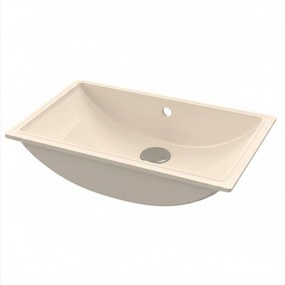 Massi Umywalka podblatowa  prostokątna beżowa z konglomeratu RONA Square 51 cm | Różne kolory