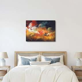 Obraz - człowiek unoszący się w kosmosie (70x50 cm)