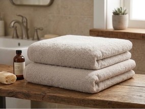 Ręcznik kąpielowy NORIELLE 70x140 cm beżowy, 100% bawełna