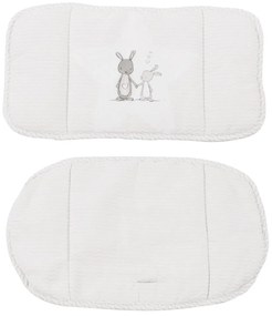 Biała wkładka do krzesełka do karmienia Fox &amp; Bunny – Roba