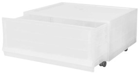 Modułowy pojemnik Wave Mist z kółkami 54,6 x 43,4 x 22 cm, szeroki - 1 szuflada - kółka