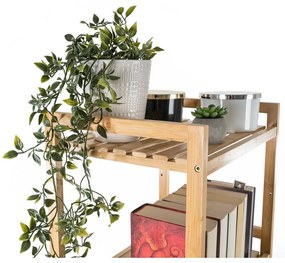 G21 Regał bambusowy, 5 półek, 5 pięter