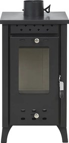 Piec na drewno Matilde Black, 7,7 kW, dł. 33 x szer. 38,5 x wys. 74 cm
