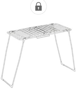 Teleskopowa suszarka na pranie z rozkładanymi ramionami, 200-260 cm, SVARTO