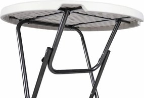 stół składany, stół bistro wraz z elastycznym pokrowcem 80 x 80 x 110 cm