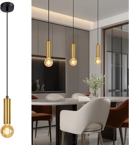 NETTLIFE Lampa wisząca do jadalni 1 żarówka Lampa wisząca E27 Industrialna lampa wisząca