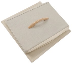 Komoda z szufladami z tkaniny HAZEL TYP 2, brązowy, M