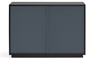 Czarna niska komoda 100x70 cm Doric – Teulat