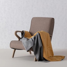 Koc Cosy Home 150x200cm  Mustard&amp;Grey